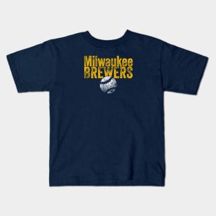 Brewers Vintage Weathered Kids T-Shirt